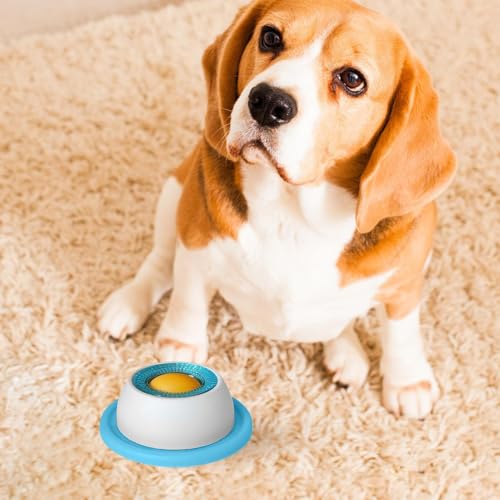Leckmatte Für Hunde, 12.5x12.5x4.5cm Lickimaten Für Hunde, ABS Langsame Feeder Dog Bowls, Schleckball Hund, Mit Integrierter Drehkugel, Strukturierter Oberfläche Starkem Saugnapf Der Unterseite