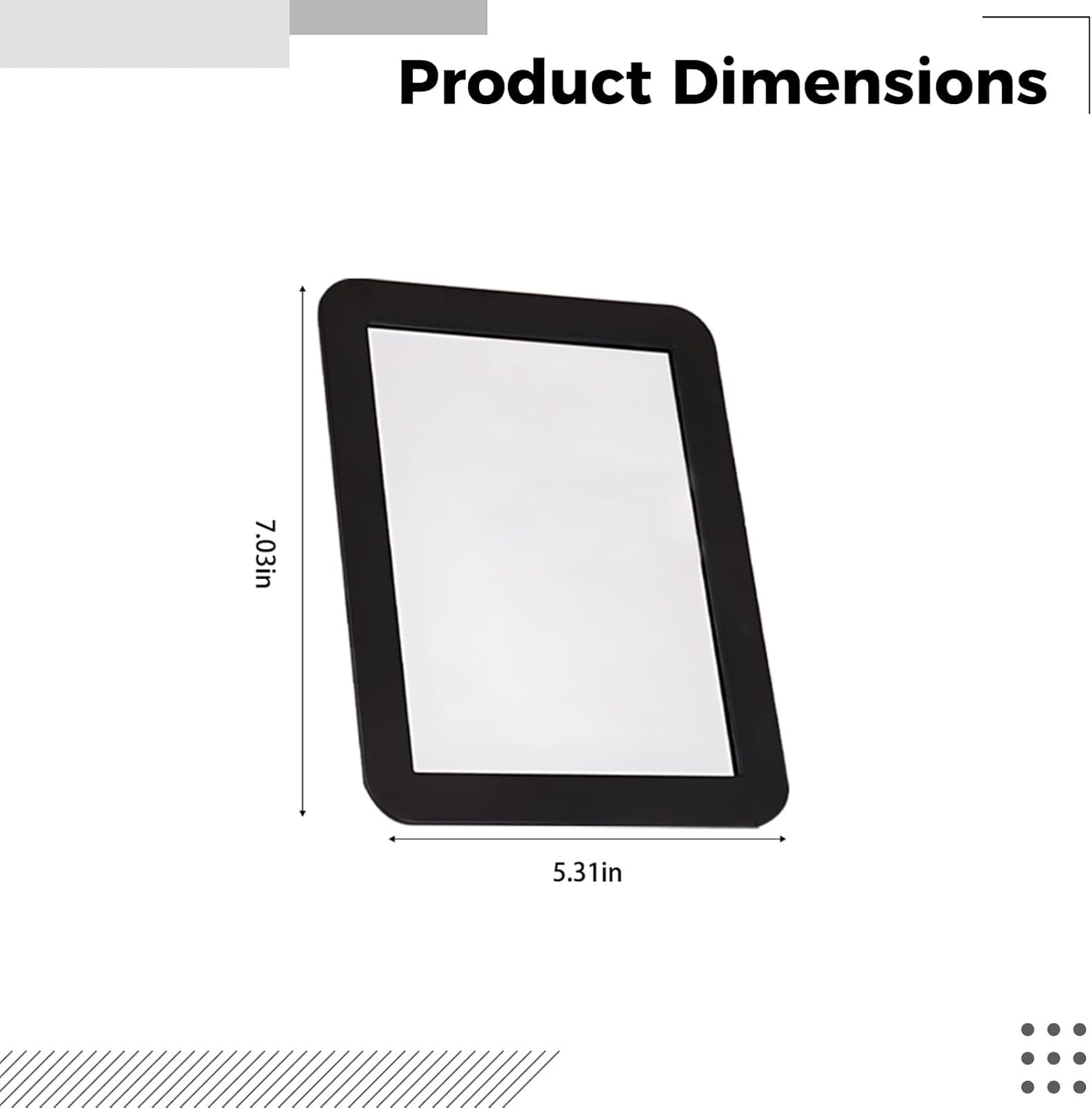 25 Pieces Acrylic Unbreakable Mirrors for Children, 5X7 in, Multi-Colored Frames for Crafting