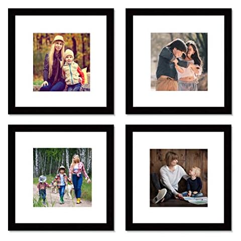 12x12 Black Picture Frame Set of 4 Cover