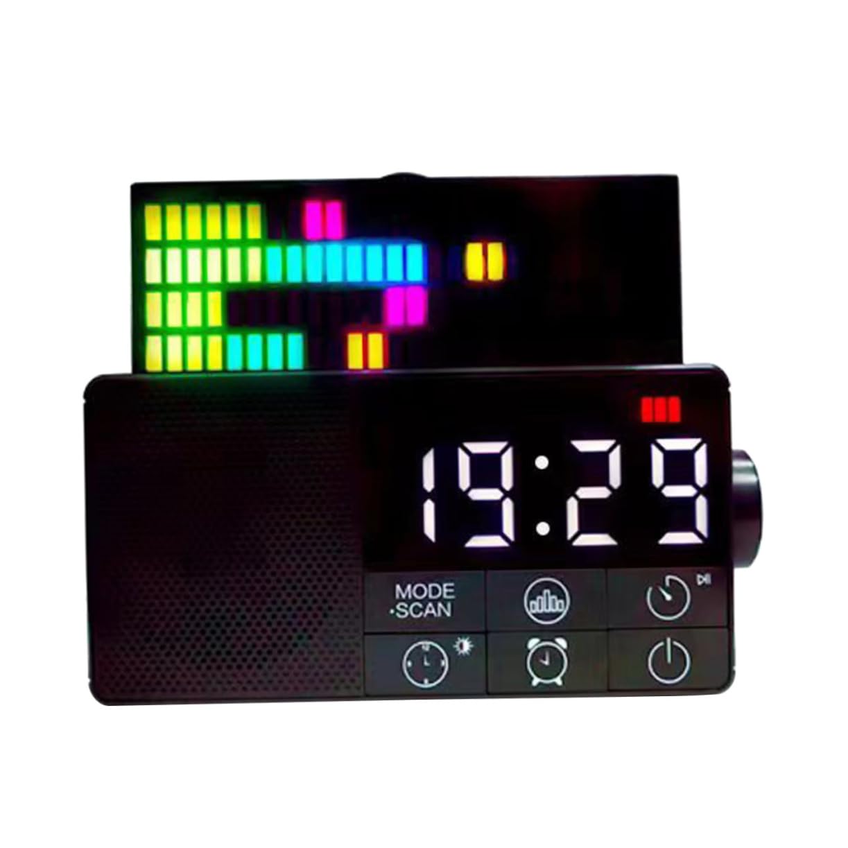 UPKOCH Digitaler Wecker Mit Fm-radiosender Und USB-anschluss Funkwecker Für Schlafzimmer Digitaluhr Mit Lautsprecherfunktion Wecker Fürs Schlafzimmer Mit Aux-Eingang Lautsprecherwecker