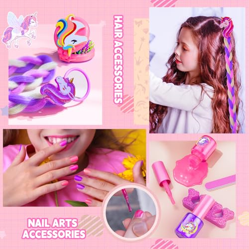 image for Beayuck Kids Makeup Kit for Girl - Girls Makeup Kit Toys with Flying H