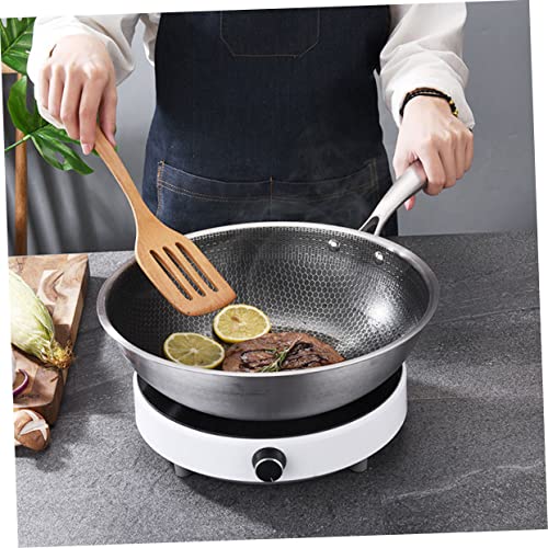 Wok de acero inoxidable PRETYZOOM con diseño no adhesivo miniatura 4