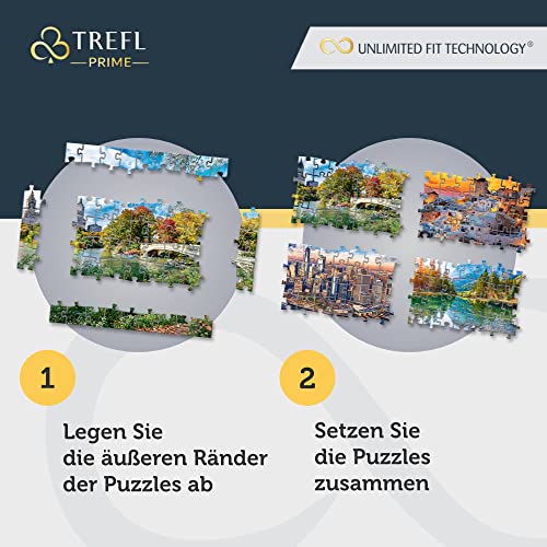 Trefl Prime - Uft-Puzzle Funny Dogs Faces - 1000 Elemente, Dickster Karton, Bio, Eco, Lustige Hunde, Hundeportraits, Tiere, Collage… – Ansicht 6