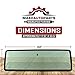 Make Auto Parts Manufacturing - Front DOT Compliant, Laminated, Green Tinted Windshield Glass for Jeep Wrangler TJ 1997-2006 - Hollander - 270-05446