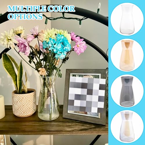 Vase en verre moderne irisé 20 cm objet déco haut de gamme - 7