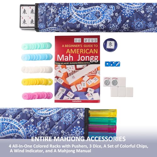 Juego de Mesa American Mahjong con 166 Fichas y Accesorios miniatura 2