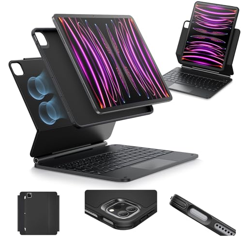 ESR iPad Pro 12.9 Case with Keyboard, Easy-Set Magnetic...