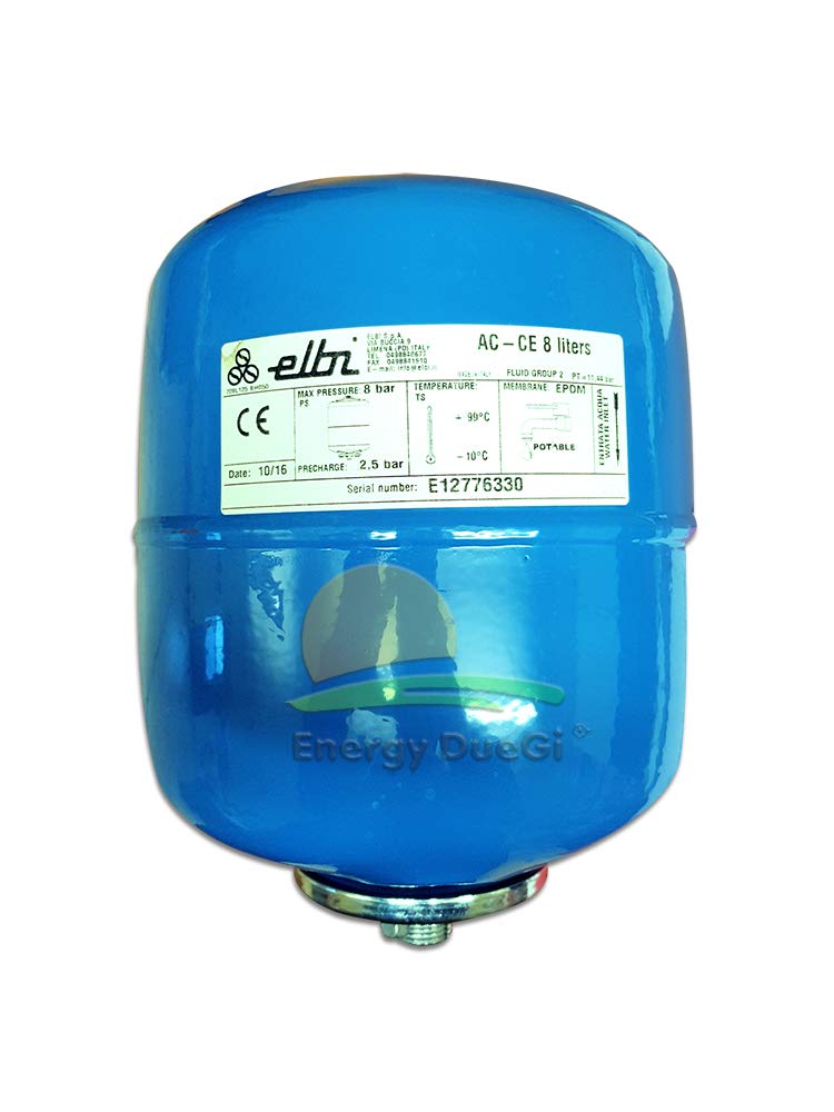 Autoclave A Membrana Elbi AC-8 CE - Serbatoio 8 Litri, Doppio, Per Impianti Idrici - Foto 6