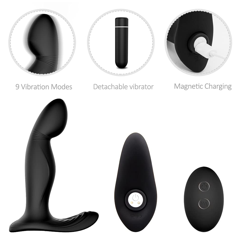 -STUKE Vîbrạtórẹ Stimolａtore Próstatａ Ｍassaaaiａtore Uomo Elettrico, Bútt Plúg Anａlè 𝑫A 𝑫Onna Ｖībràntè Ġａy Silicone, Vîbratorí Sěssò Anａlì per 𝑫Onna Princìpiante Puntò Ġ con