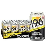 -196 Suntory: Lemon Shochu & Vodka Ready To Drink Cans. 12x330ml 6% ABV