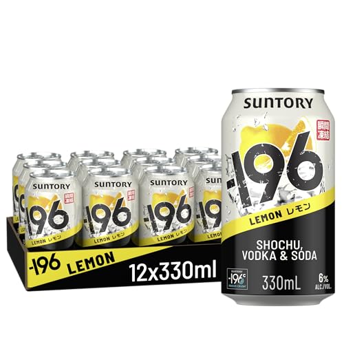 -196 Suntory: Lemon Shochu & Vodka Ready To Drink Cans. 12x330ml 6% ABV