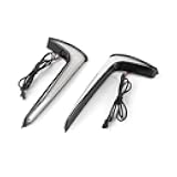 ZYTIGHTER Waterproof LED Lower Fairing Turn Signal Running Light Fit for Indian Challenger Models 2020-2024,for Pursuit Models 2022-2024 Motorcycle Amber Cold Lamp