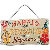 KC Hawaii Mahalo Wood Sign 16