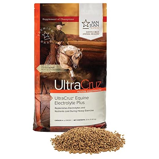 UltraCruz Equine Electrolyte Plus Supplement for Horses, 25 lb, Pellet (93 Day Supply),sc-516344