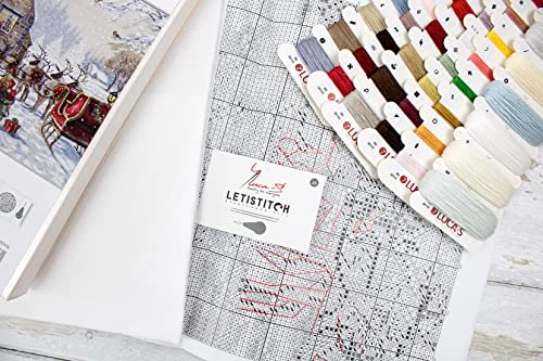 Luca-S Quality For Everyone BU5011 Cross Stitch Kit Luca-S Gold - Santa'S Cottage thumb #2