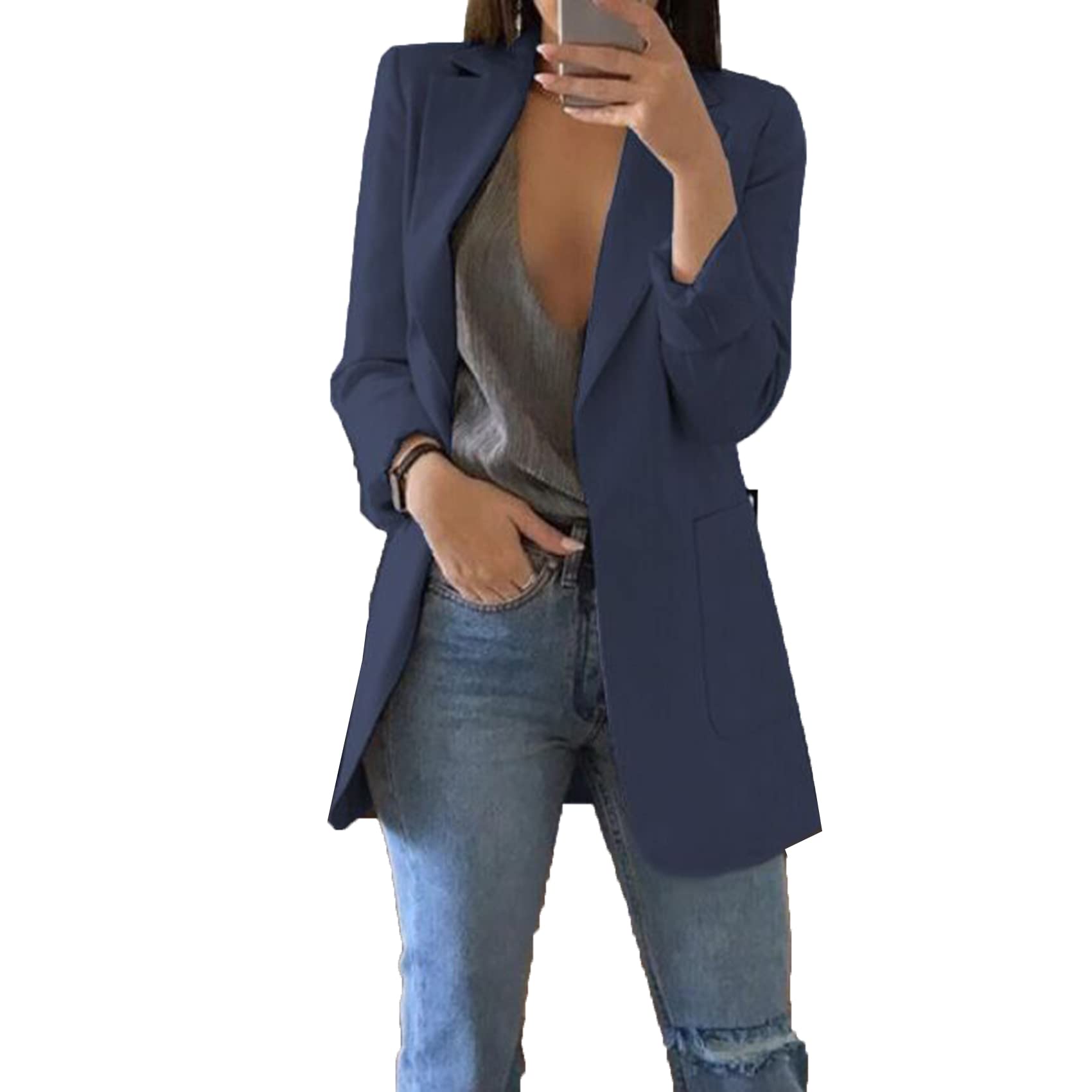 Casual Anzug Revers Slim Cardigan Temperament Anzug Jacke Weiblichen FrüHling Und Herbst