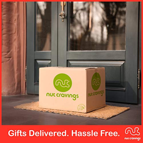 Nut Cravings Gourmet Collection - Mixed Nuts Gift Basket + Heart Ribbon (7 Assortments) Food Bouquet Arrangement Platter, Birthday Care Package Tray, Healthy Kosher Snack Box, Women Men #TOP4