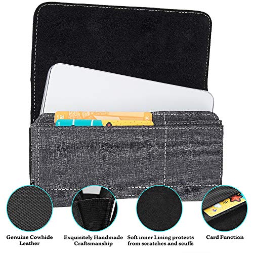 Phone Belt Hip Pouch Holster Case with Belt Clip for Samsung Galaxy S23, S22, S21, Xcover 5 4S (Dark Denim)