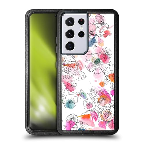 Protection Samsung S21 Ultra 5G Ninola Fleurs Aquarelle Pastel