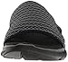 Skechers Cali Women's Flex Appeal 2.0-Won't Stop Flat Sandal,Black/Charcoal,8 M US