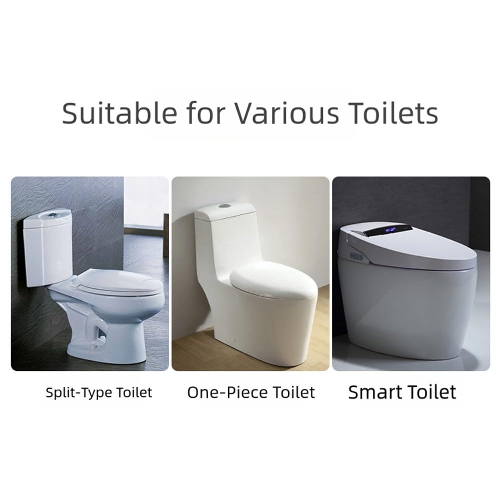 ReachMall Toiletten-Siphon-Schalthebel, PVC, verstellbar, rohrsicher, auslaufsicher, für 110 mm Auslass, für intelligente Toilette, Badezimmer, Renovierung, platzsparend
