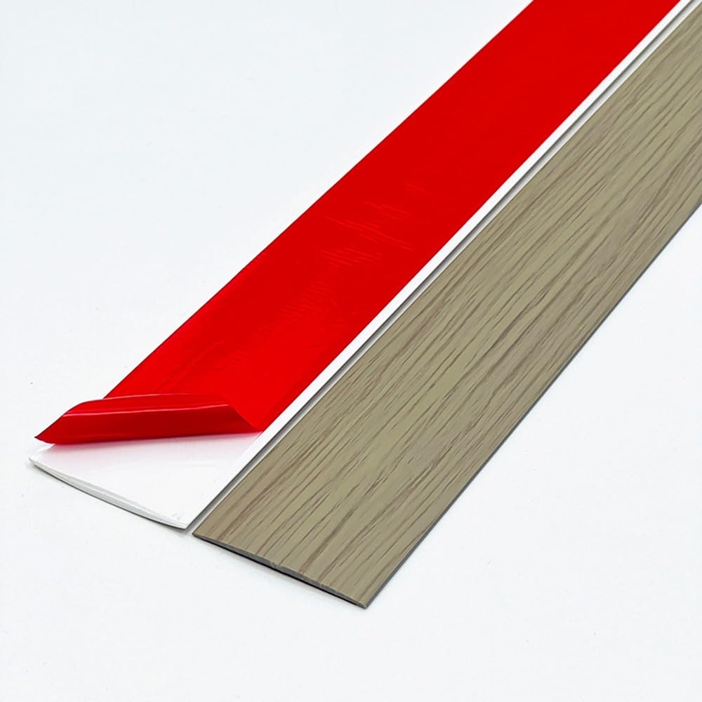 Tira autoadhesiva de vinilo Flo Trat – Cubierta de grano de mármol para laminado y divisor plano de 3 pulgadas de ancho (café 20 m / 787in) – Fácil de instalar y reparar solut