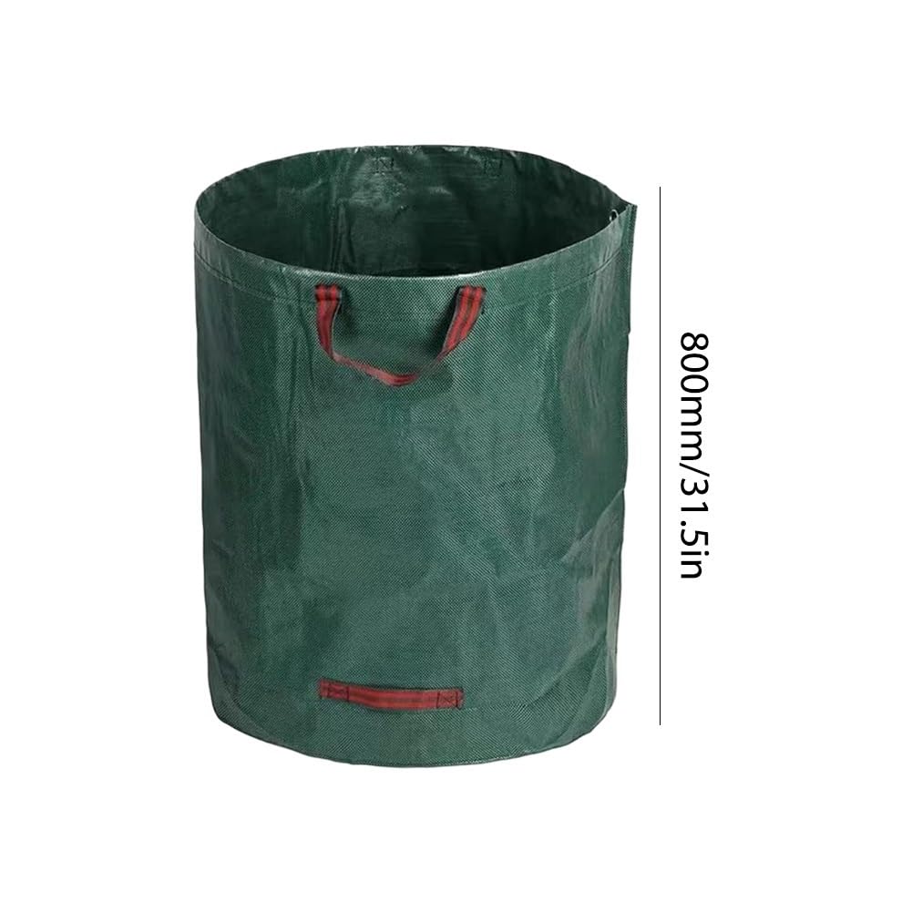 Bolsa de basura para jardín, saco reutilizable plegable, contenedor, almacenamiento hierba y hojas Bolsa para hojas