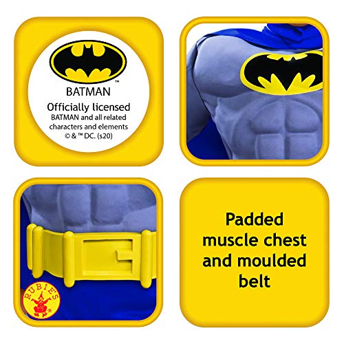 Rubie's Batman Deluxe Muscle Chest Child's Costume, Blue, Toddler #TOP2