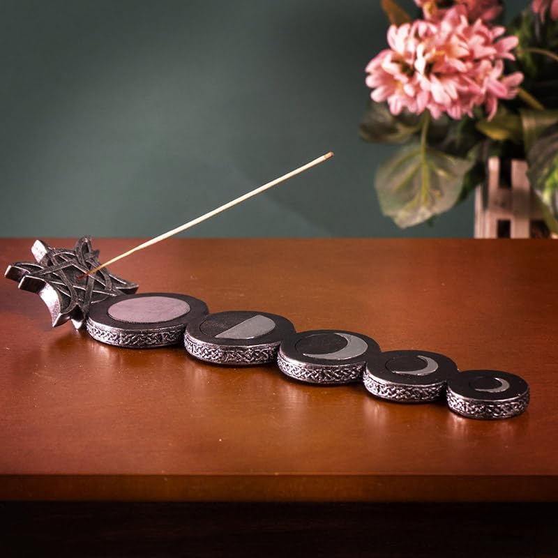 Pacific Giftware Mystic Moon Incense Burner, 11.33 Inches Length, Decorative Incense Holder
