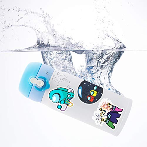 image for Roberly 50Pcs Among Us Stickers for Laptop, Waterproof Vinyl Water Bot