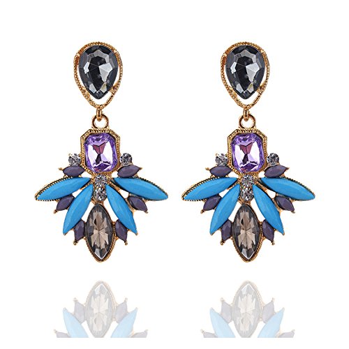 Preisvergleich Produktbild Fablcrew Ohrringe, Modeschmuck, mit parfümierten Ohrringen, Blau