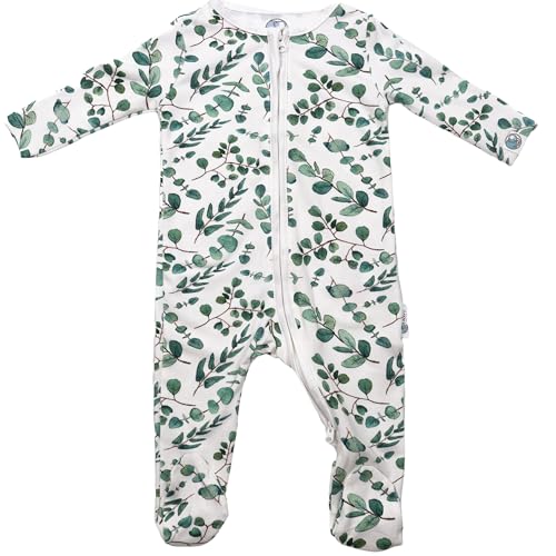 Pyjama bébé zippé en coton bio présenté en coffret cadeau naissance pour garçon et fille