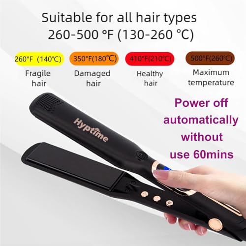 Plancha de Pelo con Placas de Titanio y Cerámica 1 pulg miniatura 4