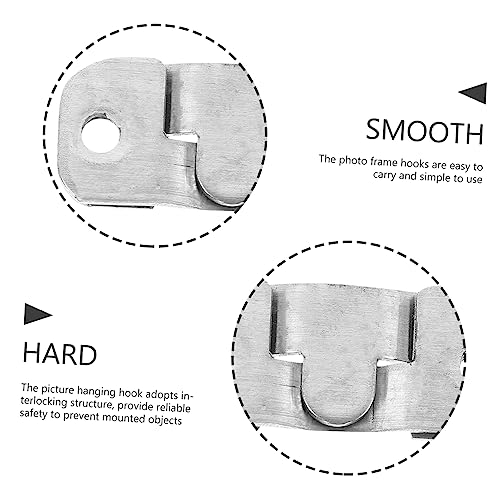 Image of Generic 30pcs Heavy Duty Mirror Holder Clips Interlocking Picture Hangers Universal Frame Hanger Set
