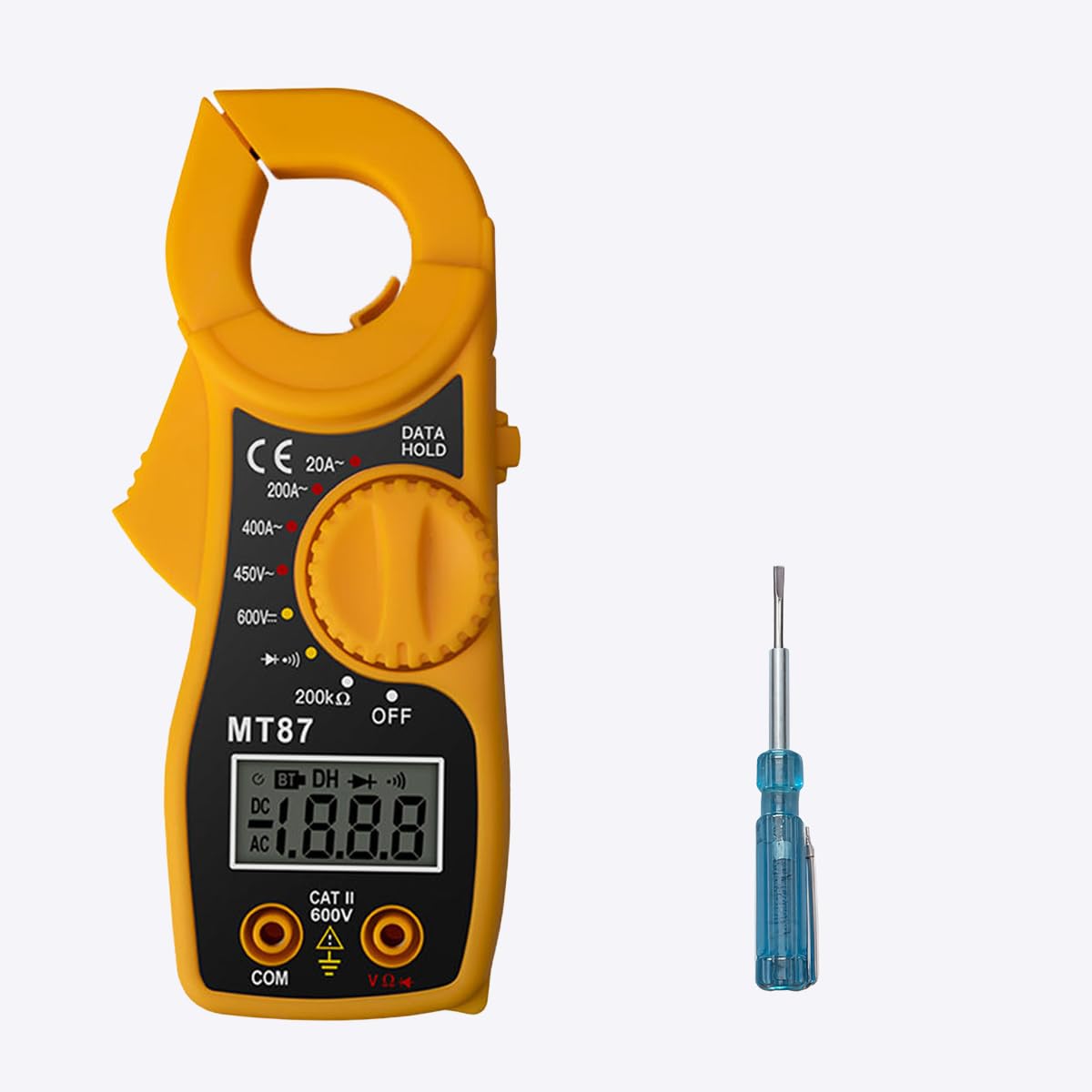 Hillgrove HGCM1401M1 2in1 Digital Volt Clamp Meter Multimeter AC DC Auto Range Continuity Digital Tester Kit Meter-image-44