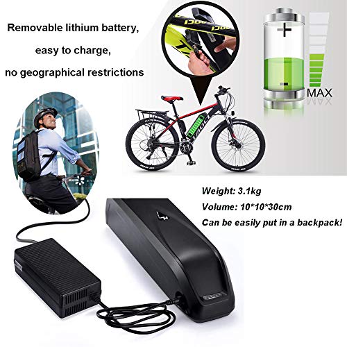 Electric Bikes for Adult, Magnesium Alloy Ebikes Bicycles All Terrain, 26" 36V 350W Removable Lithium-Ion Battery Mountain Ebike, for Mens Outdoor Cycling Travel Work Out And Commuting,Blue,13Ah - Image 5