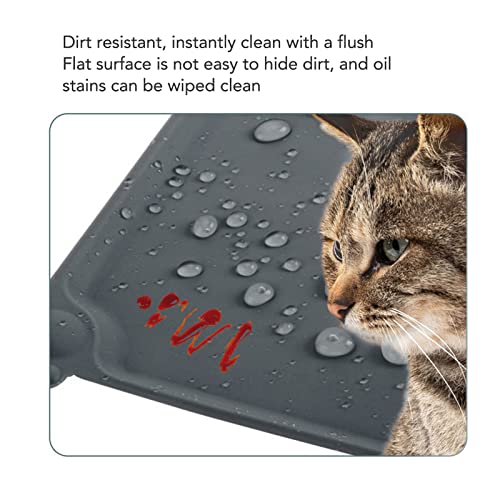 Lot de 3 sets de table en silicone pour animaux imperméables - 7