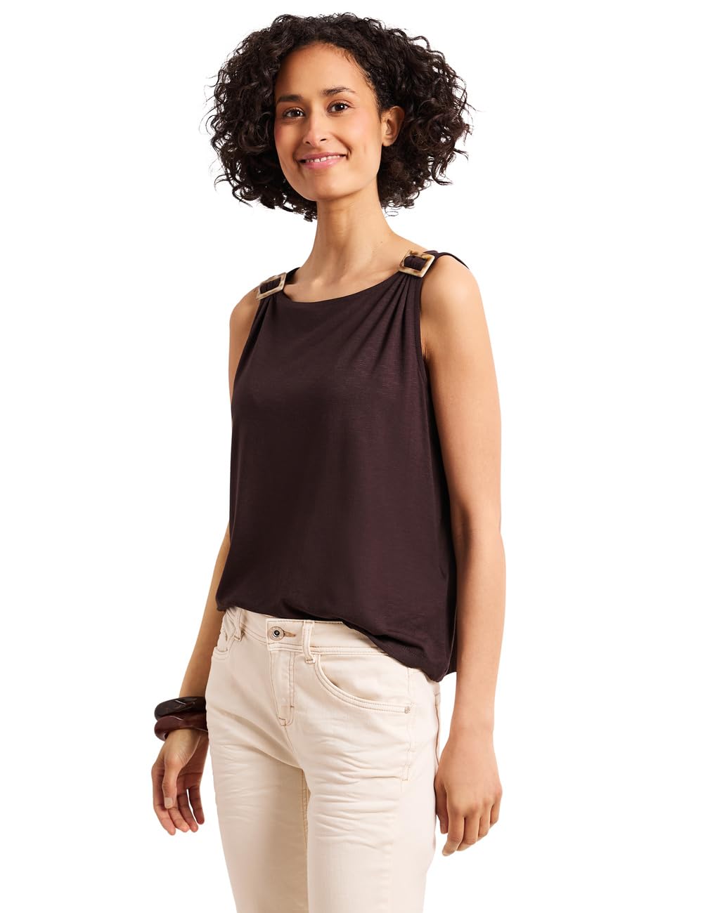 Street One 3230150 Top con Dettagli sulle Spalle Donna (Pacco da 1)