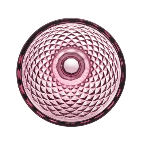 Conjunto deunto 6 Taças para Água Bico de Abacaxi Lyor Lilás 260 ml Vidro