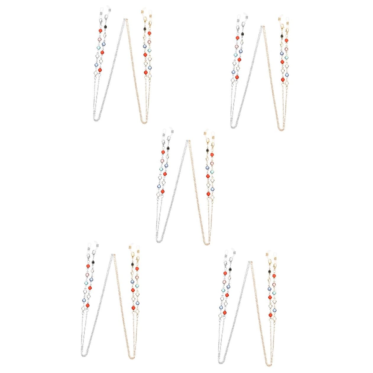 PACKOVE 4 Uds Collares De Cadena Para Gafas Para Mujer Collares Iniciales Para Mujer Cadena Para Gafas De Sol De Moda De Moda Cordones Para Gafas Para De Gafas De