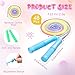PullCrease 48 pcs Jump Rope Bulk for Kids 7.22 ft Adjustable Gradient Rainbow Color Skipping Rope Outdoor Exercise Fitness Equipment for Back to School Class Playground Activities Set