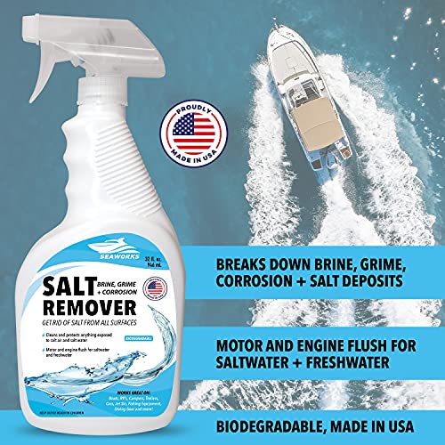 image for Seaworks Salt Remover Concentrate Spray for Boats, Vehicle Exterior, E