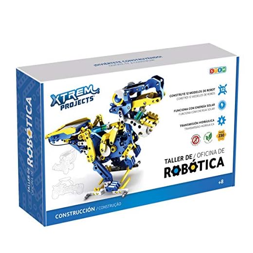 Xtrem Bots - Taller De Robótica Educativa, Juguetes Robotica para Niños 8 Años O Más, Robot Solar, Juegos Educativos, Construccion De Robots, Juguete Educativo 12 en 1