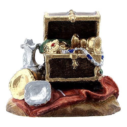  Holyart Dono dei Re Magi Legno Dipinto presepe Kostner 9,5 cm