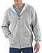 Carhartt mens Loose Fit Midweight Full-zip Sweatshirt fashion hoodies, Heather Gray, Small US