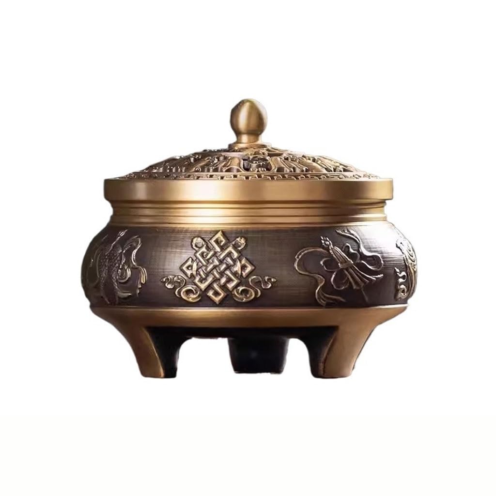Incense Holder Base Metal Buddha Offering Buddhist Incense Burner Household Indoor Agarwood Plate