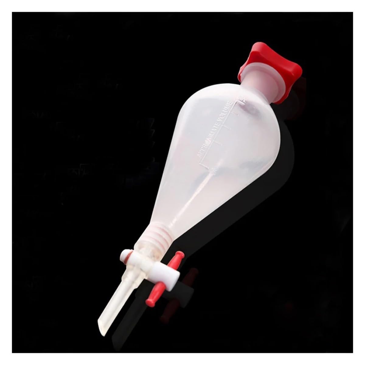 500 ml formowany rozdzielacz z tworzywa sztucznego z korkiem, rozdzielacz PP, materiały laboratoryjne