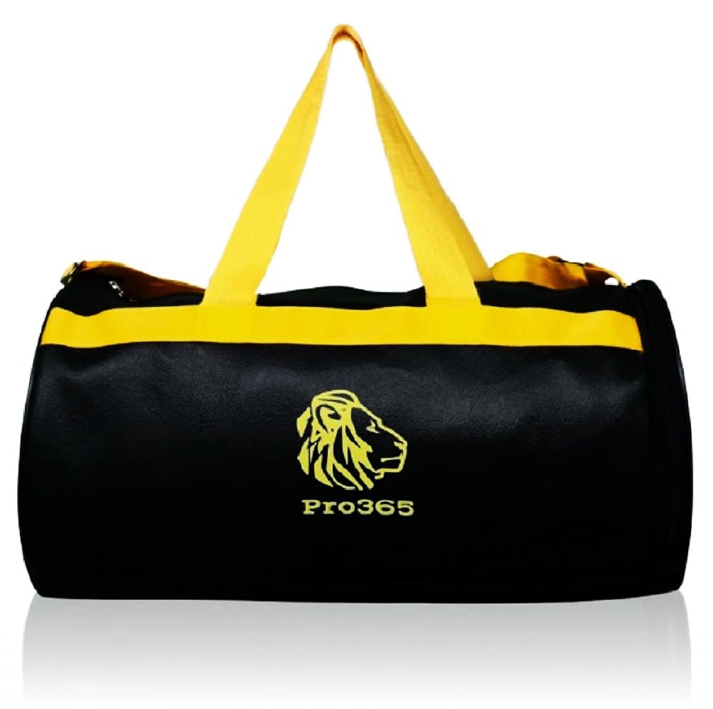 pro365 Premium Gym Bag/Swimming Bag/Duffle Bag/Staycation Assistant Bag with Separate Shoe Compartment (Leatherette Material, 20L)-picture-33
