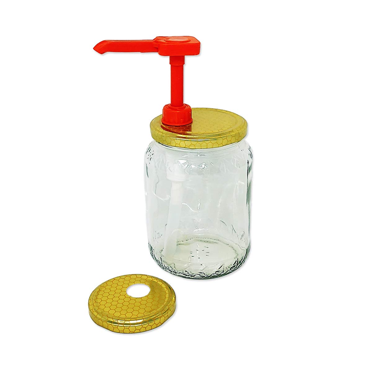 Dosatore Per Miele Arancio Quad Plus - Made In Italy, Con Sistema Salva Goccia - Foto 3