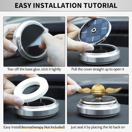 Golden-Fidget-Spinner-Toy-Solar-Energy-for-Kids-Adults-Car-Dashboard-Decoration-Powered-by-Sunshine-Cool-Science-Kit-Spinning-Top-with-Solar-Panels-Preimium-Gift-for-Boyfriend-Friend-Men-Women